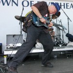 Robert Ross w/Steve Holley (d) and Mark Dann (b) at Riverhead Blues Fest 2009. Photo: Eric Fieldstadt